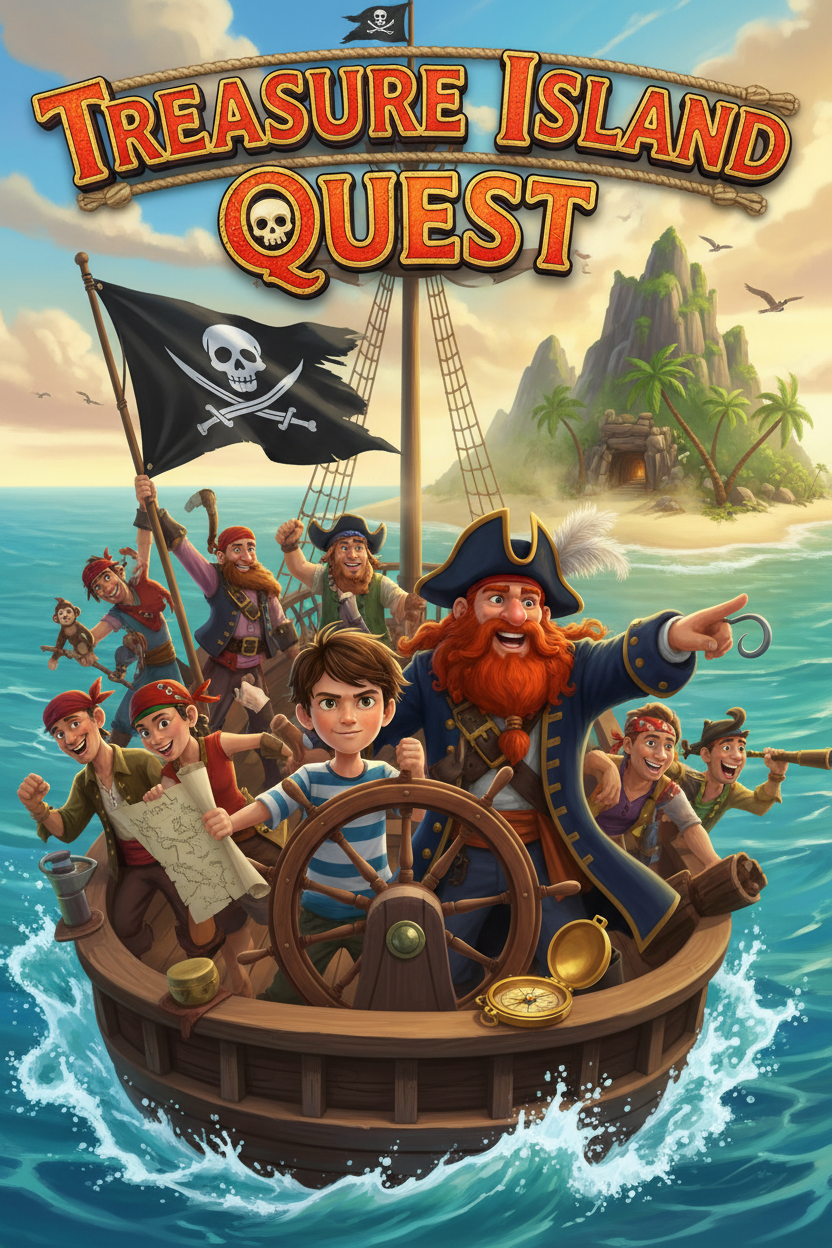 Treasure Island Quest - Pirate Adventure E-Book